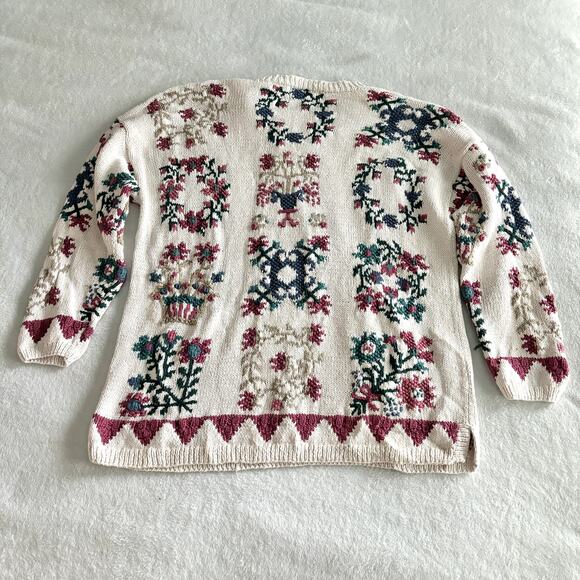 Vtg Signatures by Northern Isles II Sweater Ladies 3X Grandma Countrycore Chunky - Picture 2 of 9